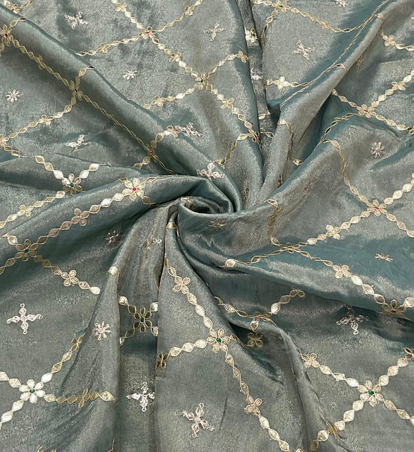 Foiled Zari Tissue Fabric – 44” Wide