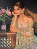 Multi-Color Anarkali with Hand Touch Up