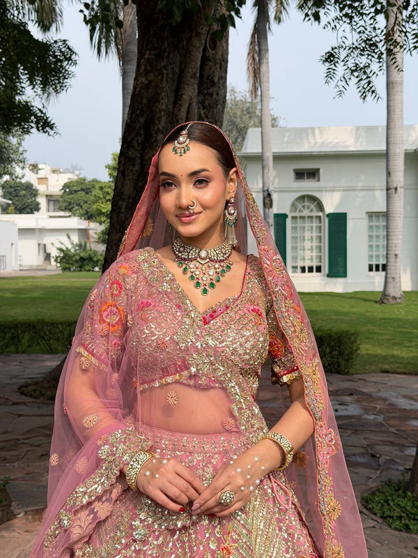 The Blossom Bloom Heritage Bridal Lehenga