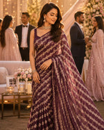 Base Zari Tissue Organza Jacquard  Width 44”