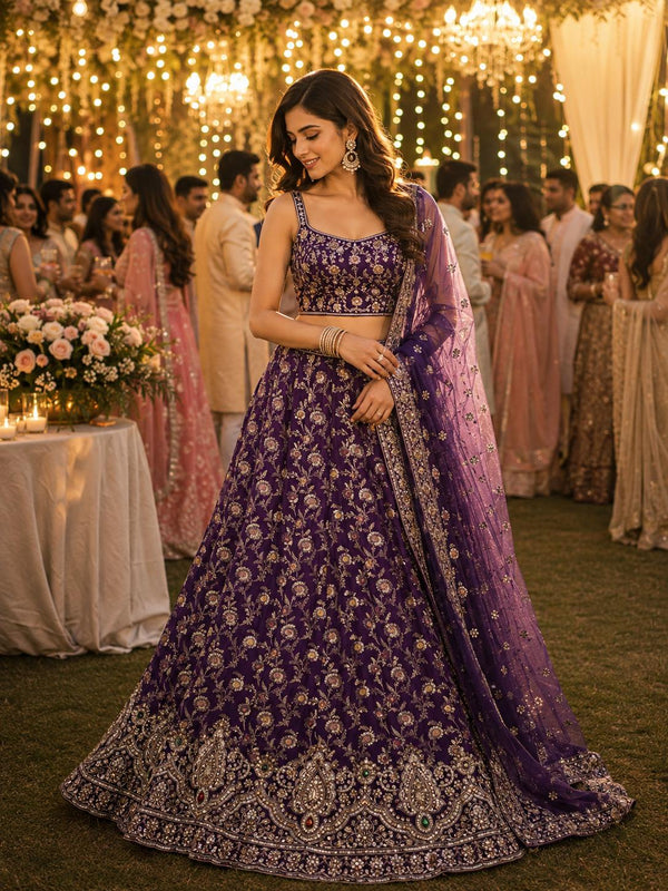 Base Satin Meena Jacquard Stone Handwork Width 48”