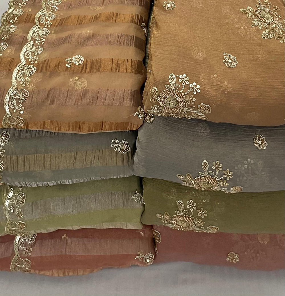 Shirt fabrics  Base Crushed Tissue Handwork Width 44”
