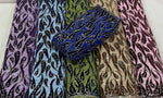 Imported Chantilly Net Fabric with Velvet Paisley Patchwork & Handwork – 60 Inches