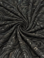 Pure Viscose Georgette Swirl Handwork Embroidered Fabric – 44 Inches