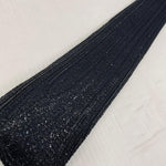 Black imported sequin and bead handwork net fabric