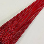 Red imported sequin and bead handwork net fabric