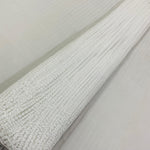 White imported sequin and bead handwork net fabric
